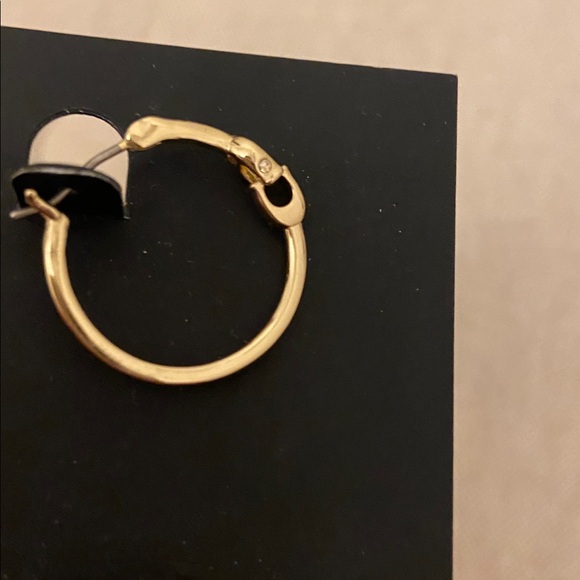 Coach Elegant Gold Hoop Earrings - Picture 3 of 6
